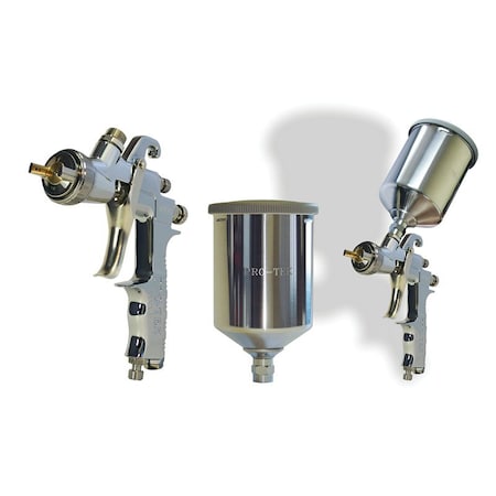 Pro-Tek Spray Equipment GRAVITY SPRAY GUN HVLP 1.4MM/ALUMINUM CUP 600ML8860 4010GH-1.4